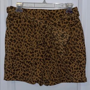 Hunter for Target High Waist Leopard Print Shorts - Brown